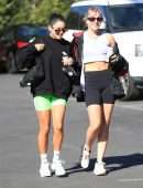 Vanessa Hudgens and GG Magree Leggy, Outside Dogpound Gym in West Hollywood