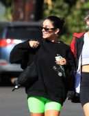 Vanessa Hudgens and GG Magree Leggy, Outside Dogpound Gym in West Hollywood