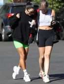 Vanessa Hudgens and GG Magree Leggy, Outside Dogpound Gym in West Hollywood