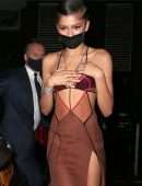 Zendaya Coleman Leggy in a Skimpy Dress at Soho House in London