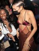Zendaya Coleman Leggy in a Skimpy Dress at Soho House in London