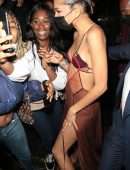 Zendaya Coleman Leggy in a Skimpy Dress at Soho House in London