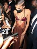 Zendaya Coleman Leggy in a Skimpy Dress at Soho House in London