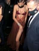 Zendaya Coleman Leggy in a Skimpy Dress at Soho House in London