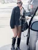 Addison Rae Booty in Denim Shorts at Joan’s On Third in West Hollywood