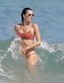 Alessandra Ambrosio Booty in a Bikini on a Beach in Hawaii