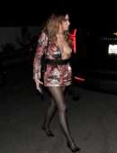 Ashley Benson Cleavage at Paris Hilton’s Wedding Party in Beverly Hills