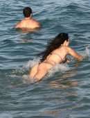 Bella Hadid in a Tiny Thong Bikini at a Beach in Miami Beach