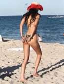 Bella Hadid in a Tiny Thong Bikini at a Beach in Miami Beach
