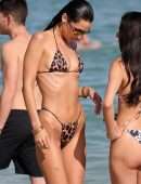 Bella Hadid in a Tiny Thong Bikini at a Beach in Miami Beach
