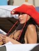 Bella Hadid in a Tiny Thong Bikini at a Beach in Miami Beach