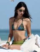 Bella Hadid Booty in a Thong BIkini on the Beach in Miami