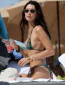 Bella Hadid Booty in a Thong BIkini on the Beach in Miami
