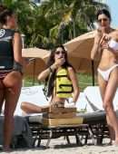 Bella Hadid Booty in a Thong BIkini on the Beach in Miami