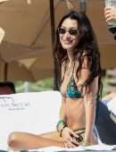 Bella Hadid Booty in a Thong BIkini on the Beach in Miami