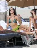Bella Hadid Booty in a Thong BIkini on the Beach in Miami