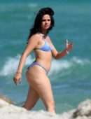 Camila Cabello Booty in a Thong Bikini on the Beach in Miami