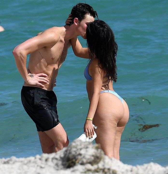 Camila Cabello Booty in a Thong Bikini on the Beach in Miami