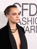 Cara Delevingne at 2021 CFDA Fashion Awards in NYC