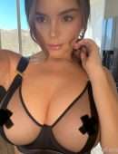 Demi Rose Mawby Booty in Black Innerwear