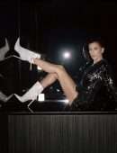 Hailey Bieber Leggy and Booty in Jimmy Choo Winter 2021 Collection Campaign
