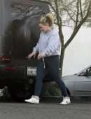 Hilary Duff Booty in Tight Leggings, Out in Los Angeles