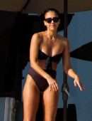 Jessica Alba Booty Thong Bikini at a Pool in Cabo San Lucas