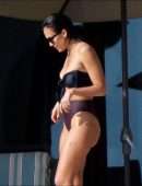 Jessica Alba Booty Thong Bikini at a Pool in Cabo San Lucas