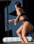 Jessica Alba Booty Thong Bikini at a Pool in Cabo San Lucas