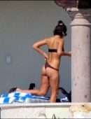 Jessica Alba Booty Thong Bikini at a Pool in Cabo San Lucas