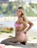 Joy Corrigan Booty for a Bikini Photoshoot on the Beach in Los Angeles