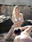 Joy Corrigan Gorgeous in a Tiny Bikini on a Beach in Los Angeles