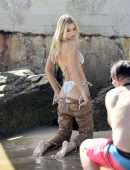 Joy Corrigan Gorgeous in a Tiny Bikini on a Beach in Los Angeles