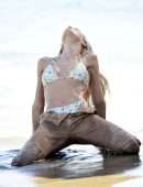 Joy Corrigan Gorgeous in a Tiny Bikini on a Beach in Los Angeles