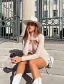 Kara Del Toro Leggy and Pokies in a Short Dress Photoshoot