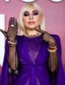 Lady Gaga Leggy and Upskirt at “House of Gucci” Premiere in London