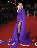 Lady Gaga Leggy and Upskirt at “House of Gucci” Premiere in London