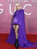 Lady Gaga Leggy and Upskirt at “House of Gucci” Premiere in London