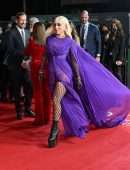 Lady Gaga Leggy and Upskirt at “House of Gucci” Premiere in London