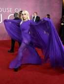 Lady Gaga Leggy and Upskirt at “House of Gucci” Premiere in London