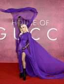 Lady Gaga Leggy and Upskirt at “House of Gucci” Premiere in London