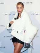 Rita Ora Leggy at Canada Goose Celebrate the Launch of Footwear in London