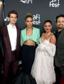 Vanessa Hudgens Gorgeous, Cleavage at “tick, tick…BOOM” Premiere in Hollywood