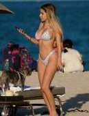 Alexa Dellanos With Alec Monopoly at the Beach of The Setai Hotel in Miami Beach