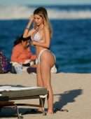 Alexa Dellanos With Alec Monopoly at the Beach of The Setai Hotel in Miami Beach