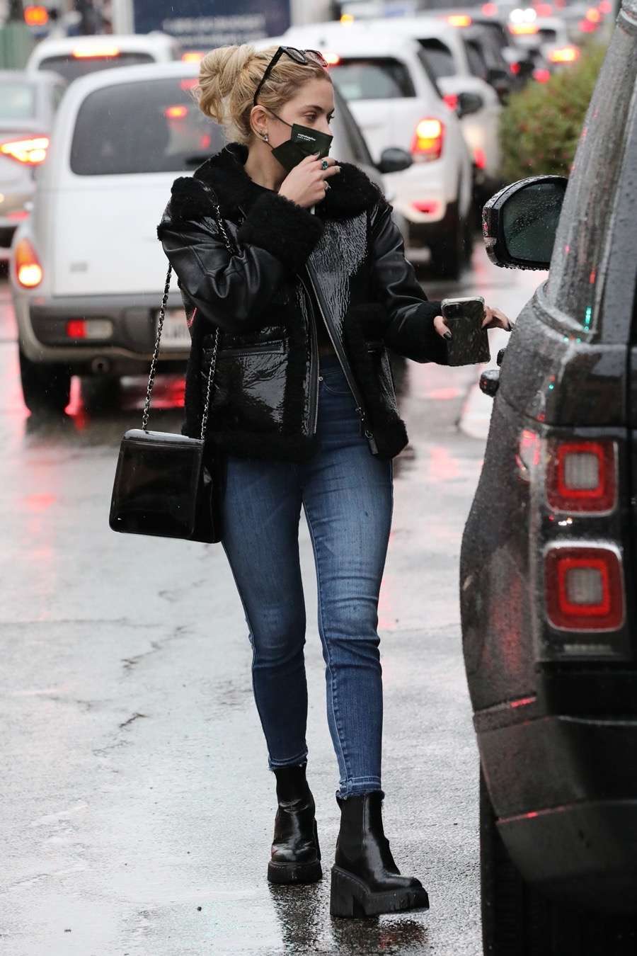 Ashley Benson in Jeans, Out in Beverly Hills