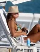 Brooks Nader in a Green Bikini in Miami Beach