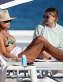 Brooks Nader in a Green Bikini in Miami Beach