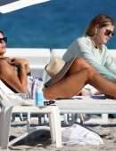Brooks Nader in a Green Bikini in Miami Beach