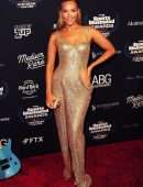 Camille Kostek in a Revealing Dress at 2021 Sports Illustrated Awards in Hollywood